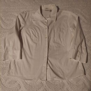 St. John's Bay Stretch White Shirt